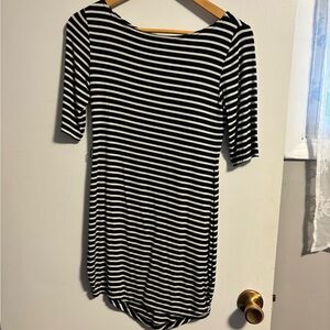 Striped bodycon dress